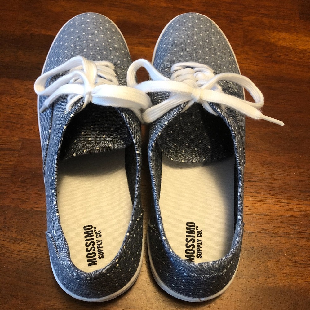 Mossimo denim & polkadot sneakers